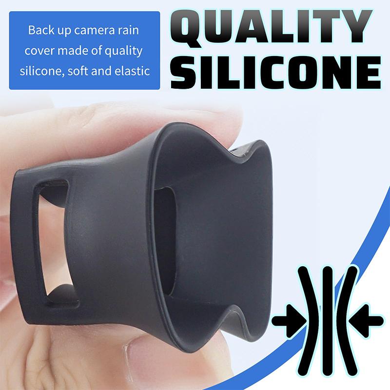 Universal Backup Camera Rain Shield Silicone Housing for Cars Waterproof Rear View Lens Cover Snowproof Dustproof