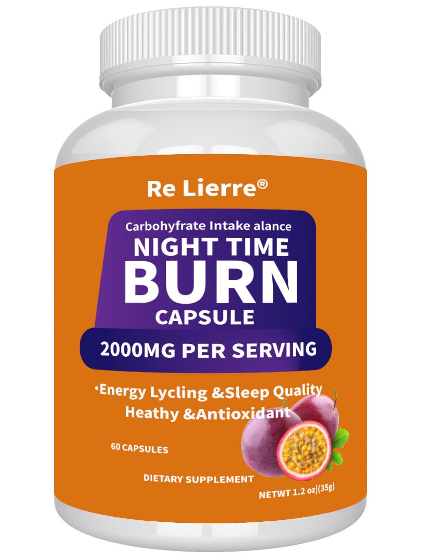 Re Lierre Ночные жиросжигающие капсулы - 2000 мг Ежедневная добавка для хорошего самочувствия