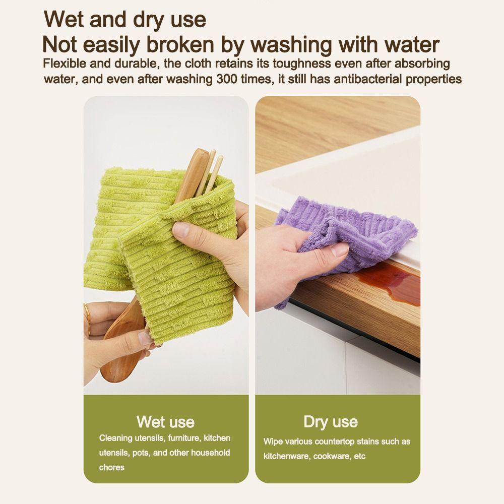 High Absorbency Kitchen Towels Reusable Cleaning Rag Multi-Purpose Tear-Towel Roll