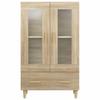 Vidaxl Wysoka Szafka, Dąb Sonoma 70X31X115 Cm, Materiał Drewnopochodny