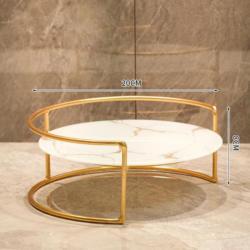 

Металлический поднос из мраморного стекла, набор из 2 предметов, декоративная стойка для хранения, настольный органайзер, полка для косметики, подставка для дисплея, полки для ванной