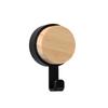 Wooden Wall-Mounted Storage Rack Self-Adhesive Key Holder Hanger Organizer Hooks