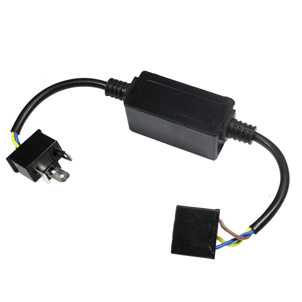 YUNPICAR LED H4 Hi/Low Uso Dual, Decodificador LED, Faro, Prevención de Parpadeo LED, Cancelador, Unidad