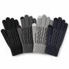 Synthetic Fabric Winter Gloves Jacquard Knit hermal Gloves New Touchscreen Gloves  Cycling Running