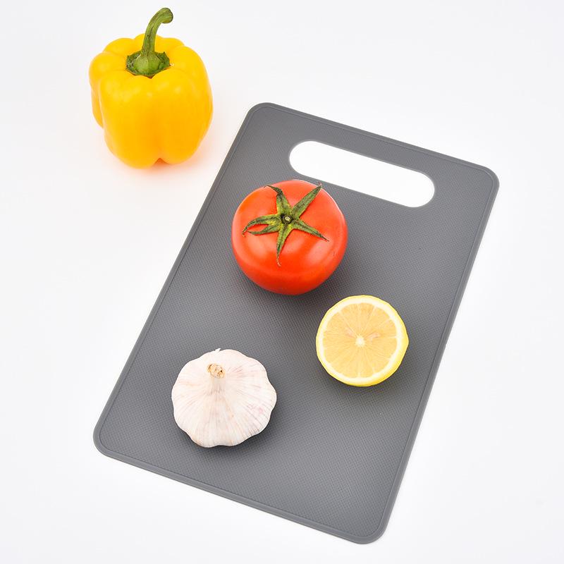 Dual-Sided Plastic Cutting Board for Kitchen - Household Square Fruit and Vegetable Chopping Gadget