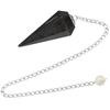 Certified Black Tourmaline Pendulum Dowsing Tool - Natural Crystal Pendulum for Spiritual Guidance - Premium Dowser Pendulum for Accurate Divinat
