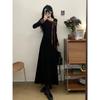 Hepburn-Style Black Butterfly Bow Slim Dress - Early Spring 2026