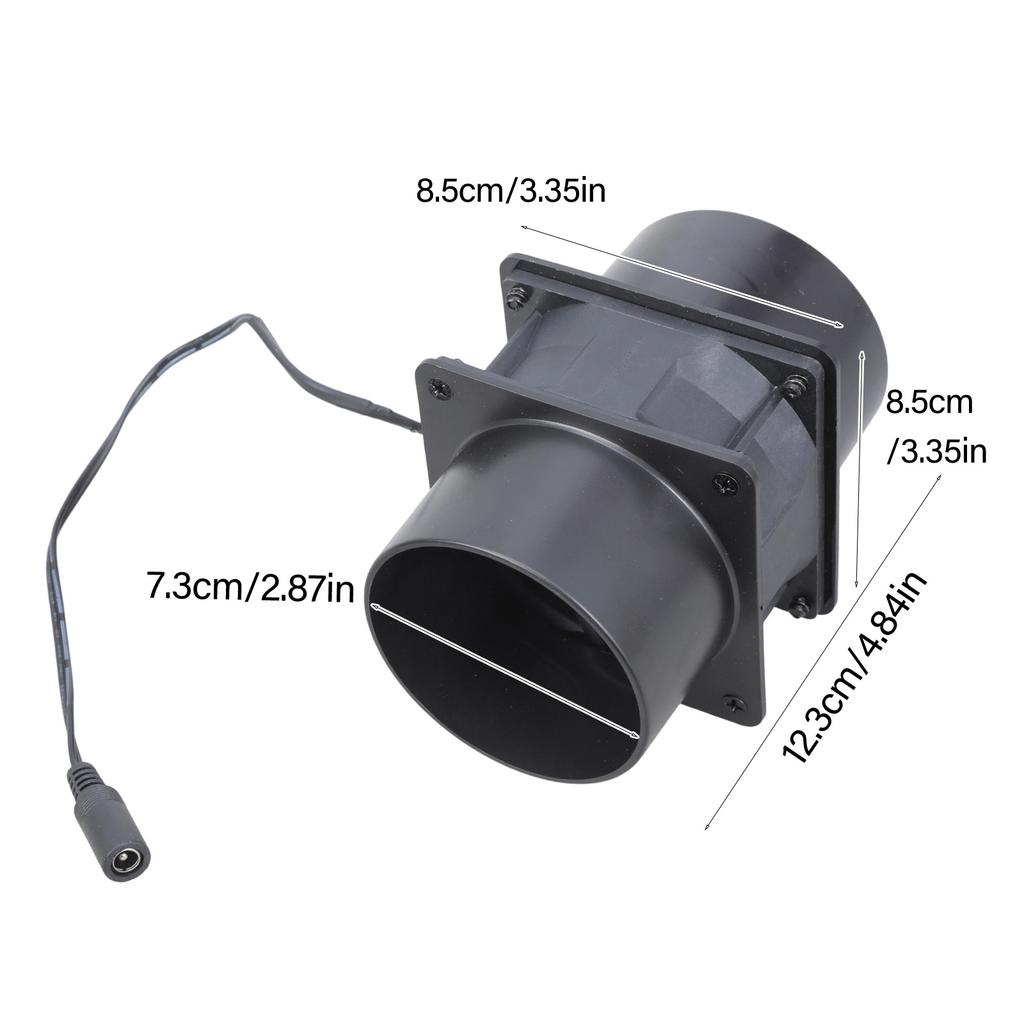 80mm Duct Blower Exhaust Fan With Double Ball Bearing Suitable For Electronics 3D Printer Enclosure Welding Ventilation