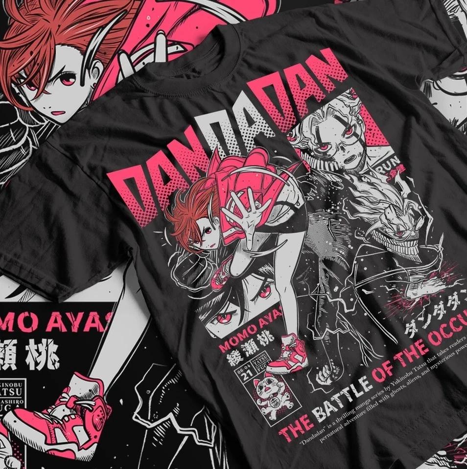 Anime Graphic Tee Okarun Tshirt Japanese Cute TShirt Black S
