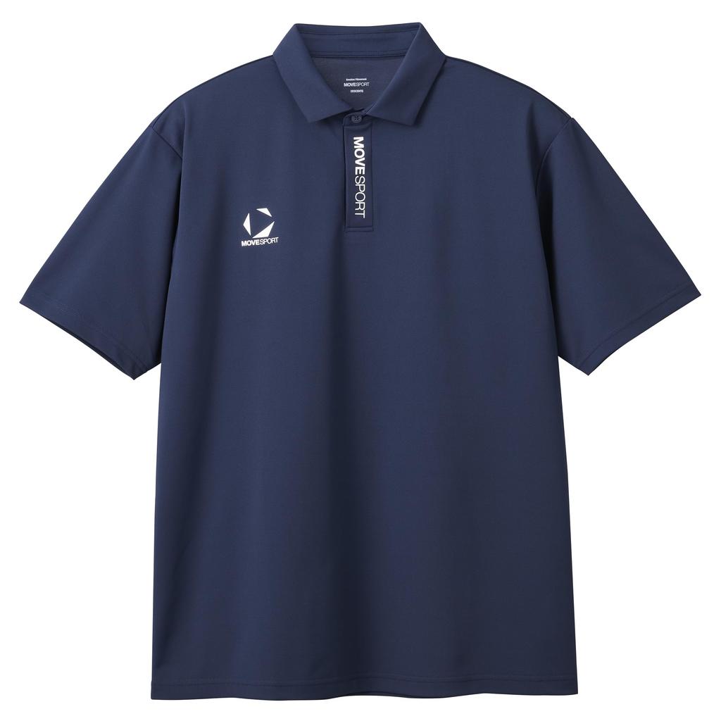 Move Sports DESCENTE EXcDRY Breathable Pique Polo Short NV00 Men's High-Gauge Shirt, Sleeve, (ST5SHSZ5MB)