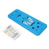 86pcs Picture Hanging Tool with Level Serrated Hook Picture Hanger Line Nails Wall Hook Frame Positioning Tool Blue