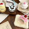 Cute Plush Cupcake Coffee Dessert Phone Chain Lanyard Charm Strap Cake Keychain Pendant Car Key Decor For IPhone For Samsung
