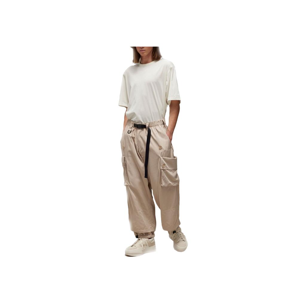 adidas Nylon Twill Cuffed Pants Clay Brown Unisex Bottoms IV7762