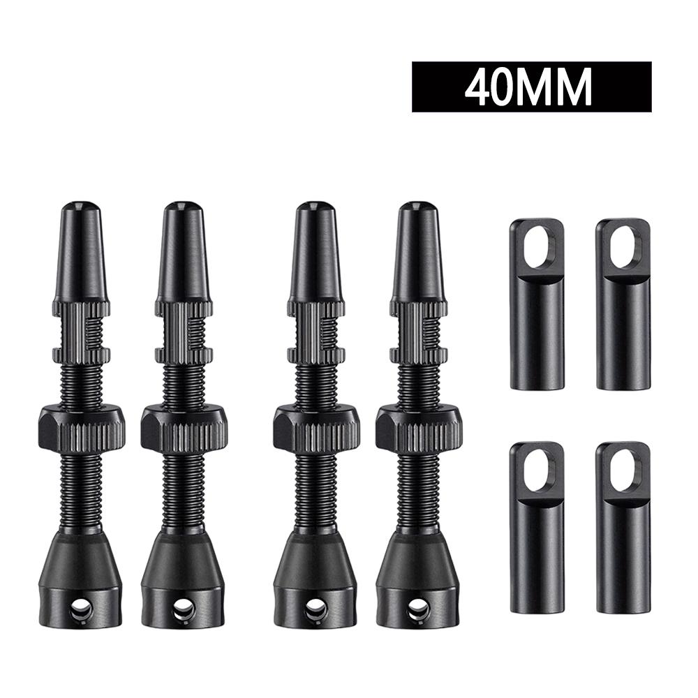 2/1Pair 40mm/44mm Aluminum Bicycle Rims Valve Core Remover Tool Bicycle Valve CNC Road Bike Tubeless Tire Valve with Caps
