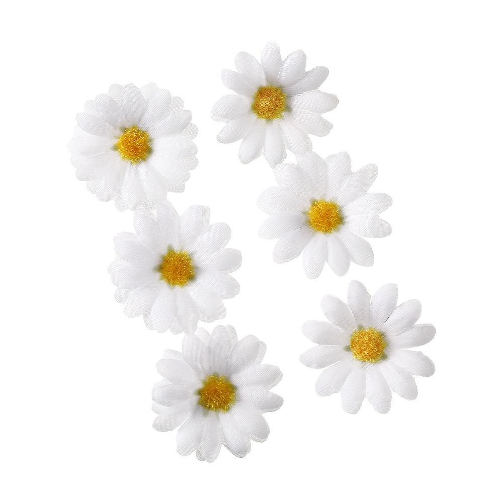 6pcs/set Cloth Sunflower Hairpins Korean Style Girl Hair Clip  Party Ponytail Holder