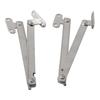 2 Pieces Stainless Steel Folding 180 Degree Furniture Cabinet Lid Support Hinges Cabinet Door Support Furniture Pull Rods