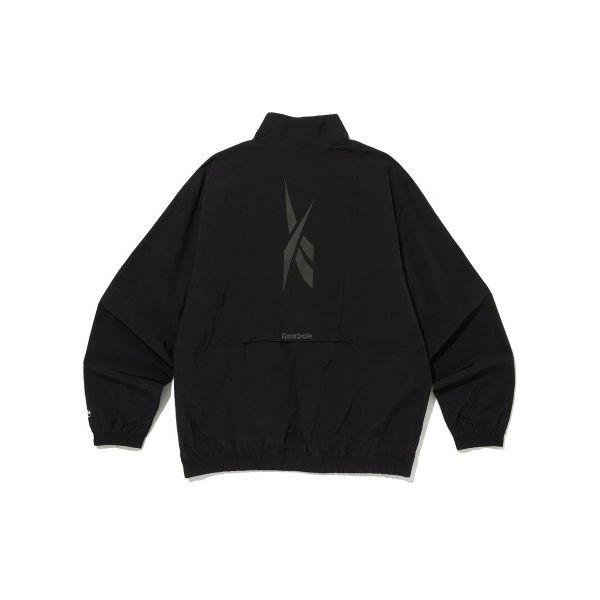 Reebok X Vector Collaboration Stand Collar Casual Long Sleeve Windbreaker Unisex Outerwear Black REJU4EJ30BK