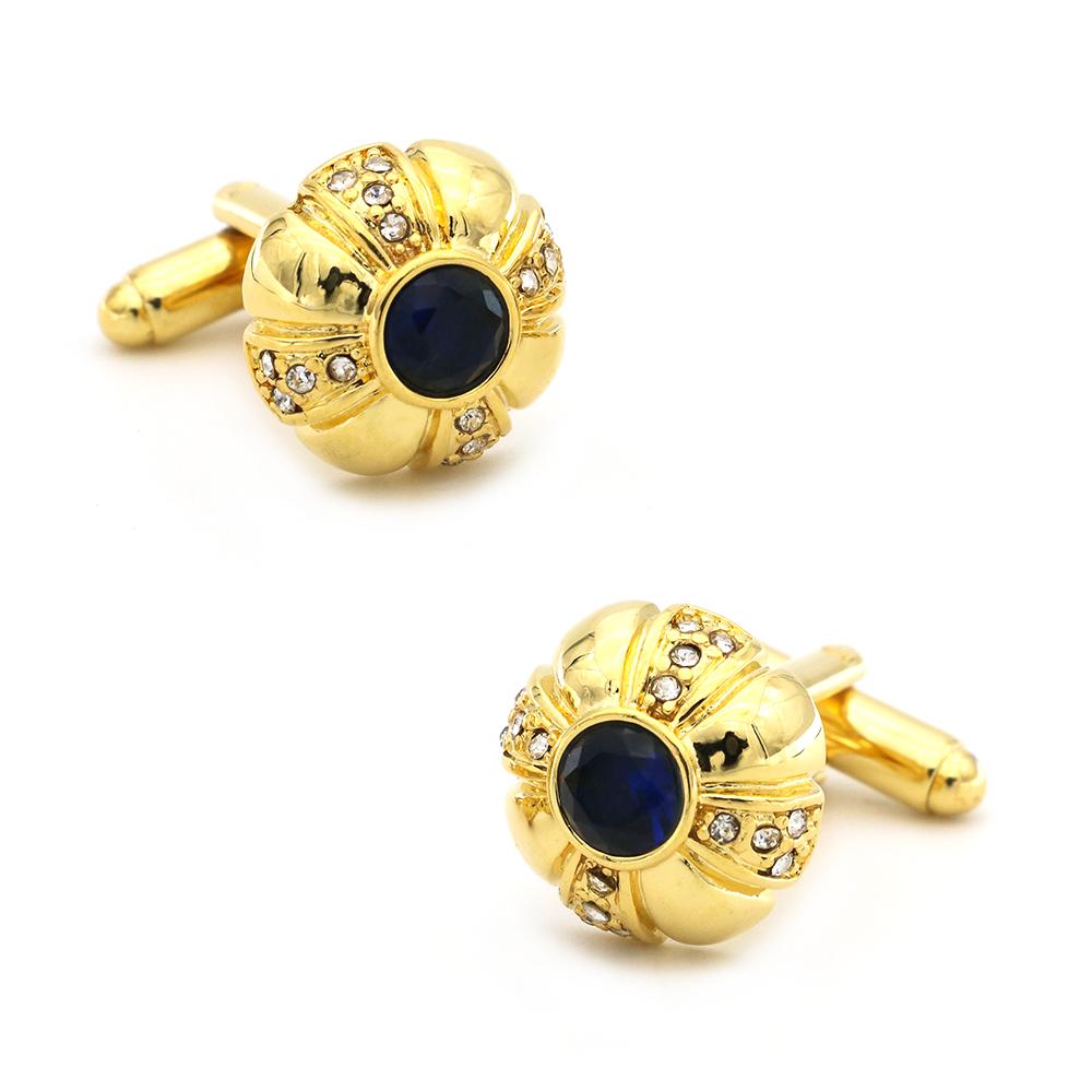 Igame Crystal Cuff Links Quality Brass Material Stone Cufflinks For Wedding Men