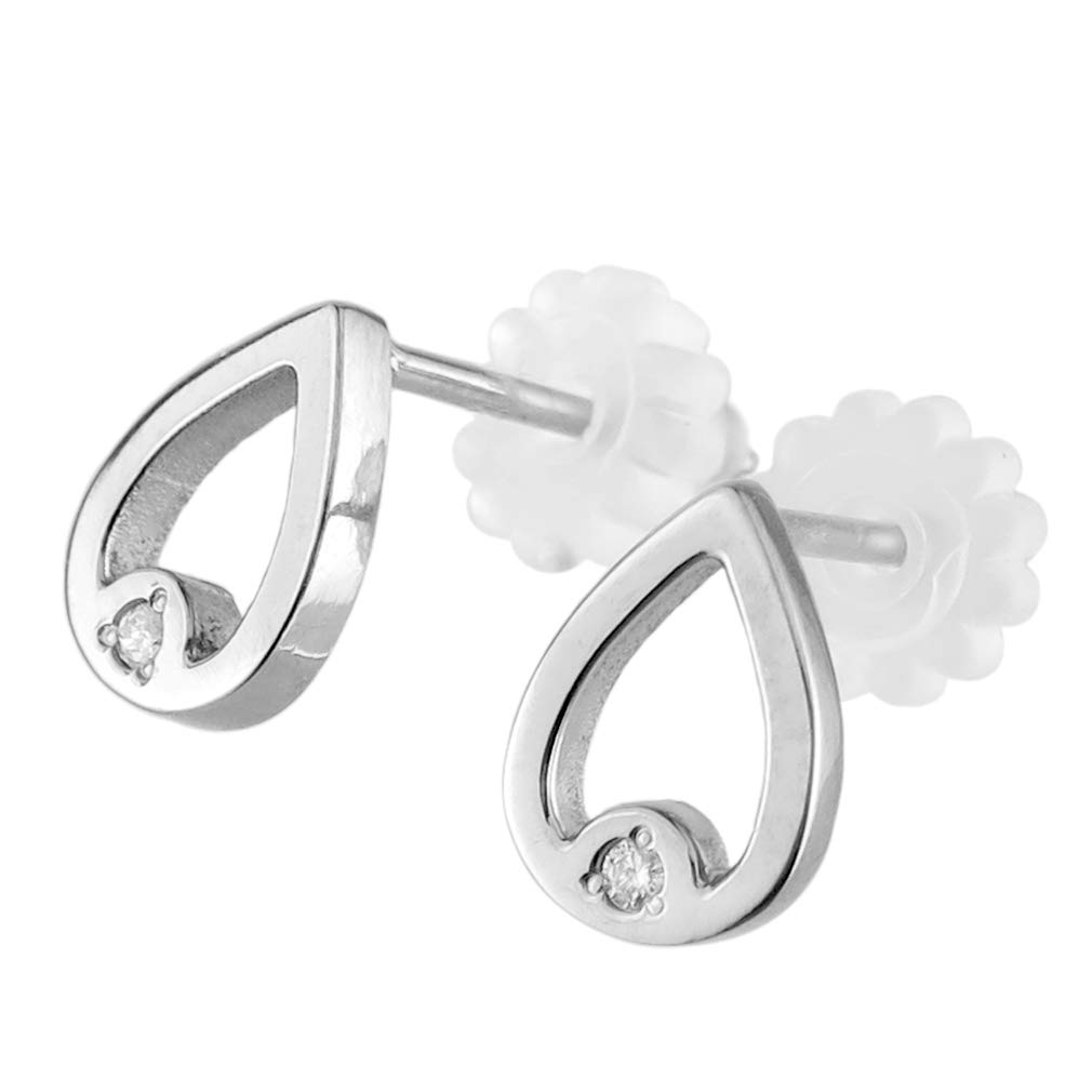 [Fefe] fe-fe x phiten [Special Edition] Phiten Titanium Women's 2-Piece Diamond Drop Stud Earrings for Both Ears, Sports & Health