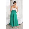GMXIA Spring Summer Women's Wide-leg Trousers with Elastic Belts, Wide-leg High-waisted Long Style