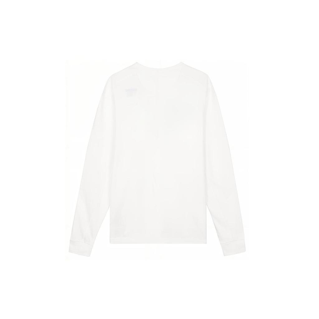 Nike Ensfarget Sport Fritid Løs Rund Hals Langermet Nedfelt Skulder T-skjorte Herre Topper Hvit FB8586-100