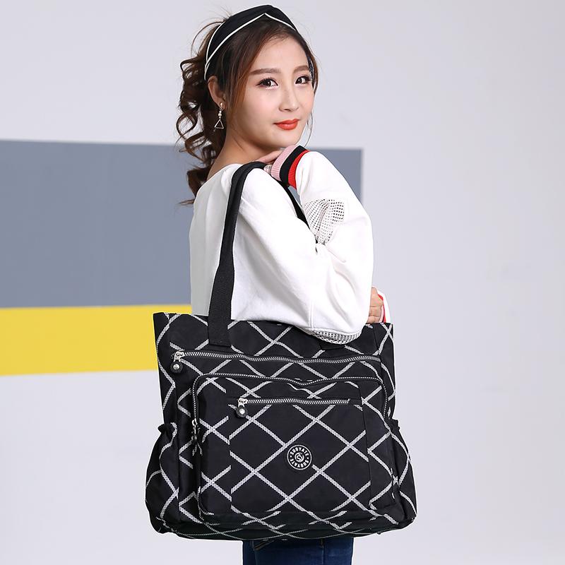 New Fashion Messenger Bag Women Shoulder Bag Nylon Handbag Large Capacity Women's Tote Shopping Bag Ladies Casual Bags beach bag