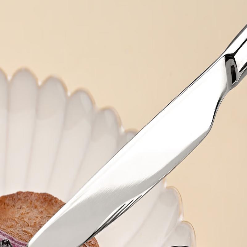 ZISIZ Moonlight Silver 304 Stainless Steel Dinner Knives
