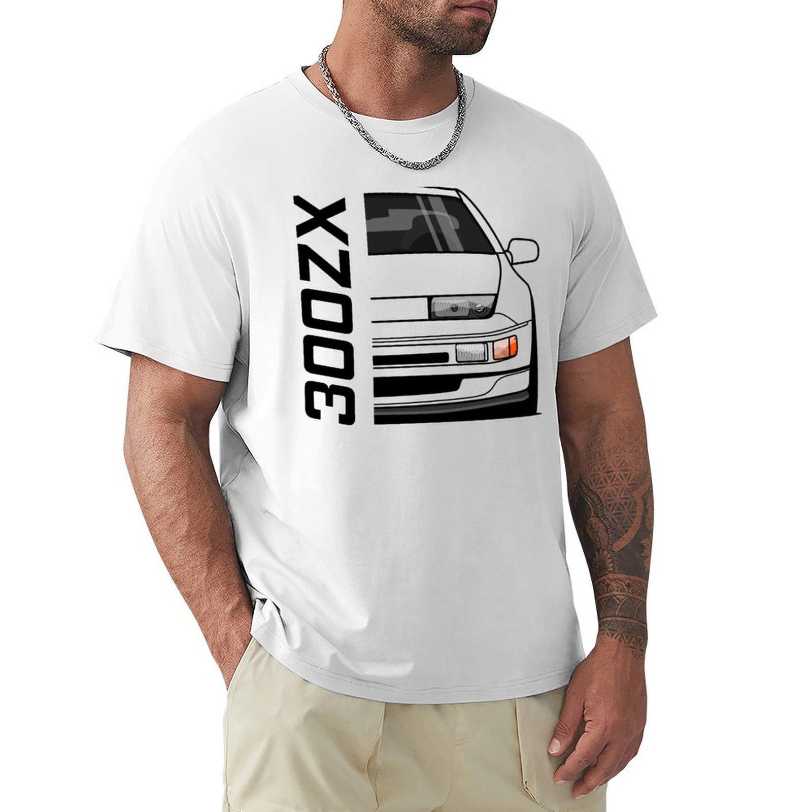 Front 300ZX Z32 JDM Style TShirt Short sleeve tee baggy shirts cute tops clothing for men S