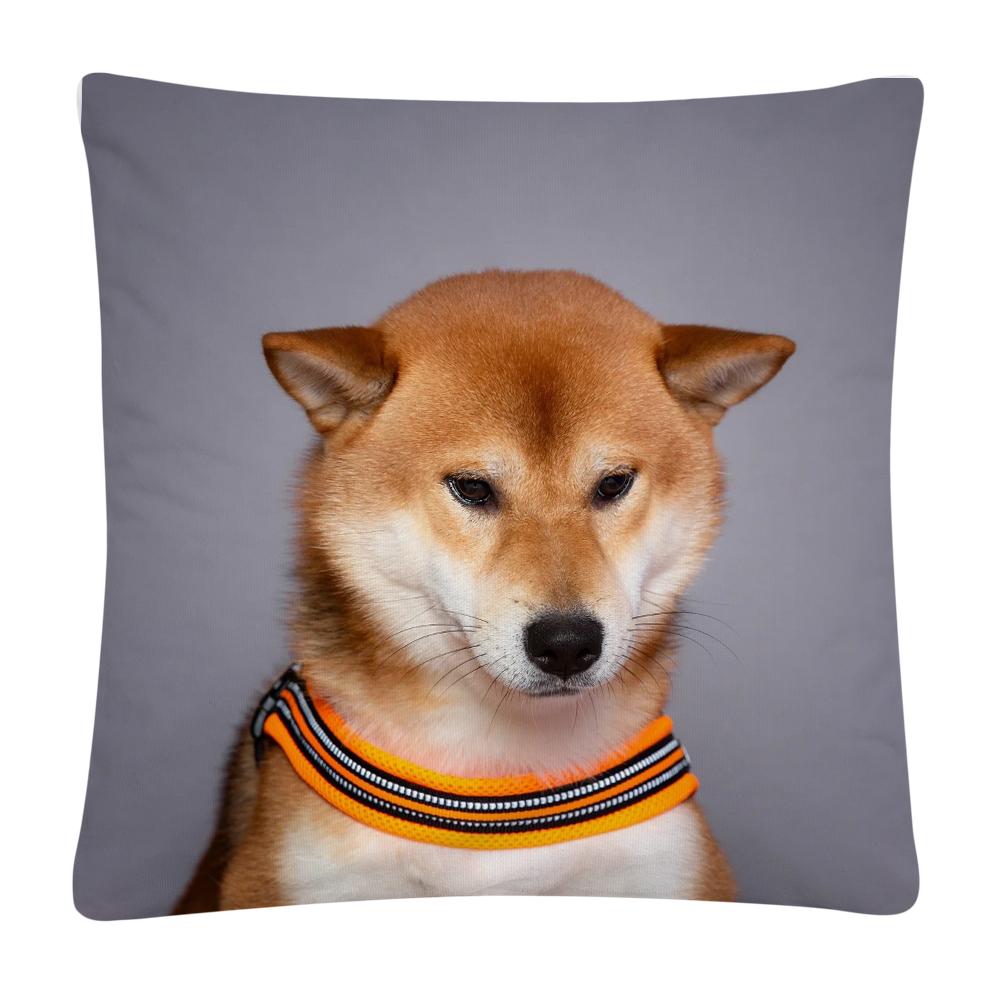 Милая собака фото фото узор полиэстер Чехлы для подушек наволочка домашний диван украшения автомобиля наволочка 40x40cm