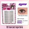 10-Row Autumn Leaf & Sunflower Faux Eyelashes - Flat, Glue-Free