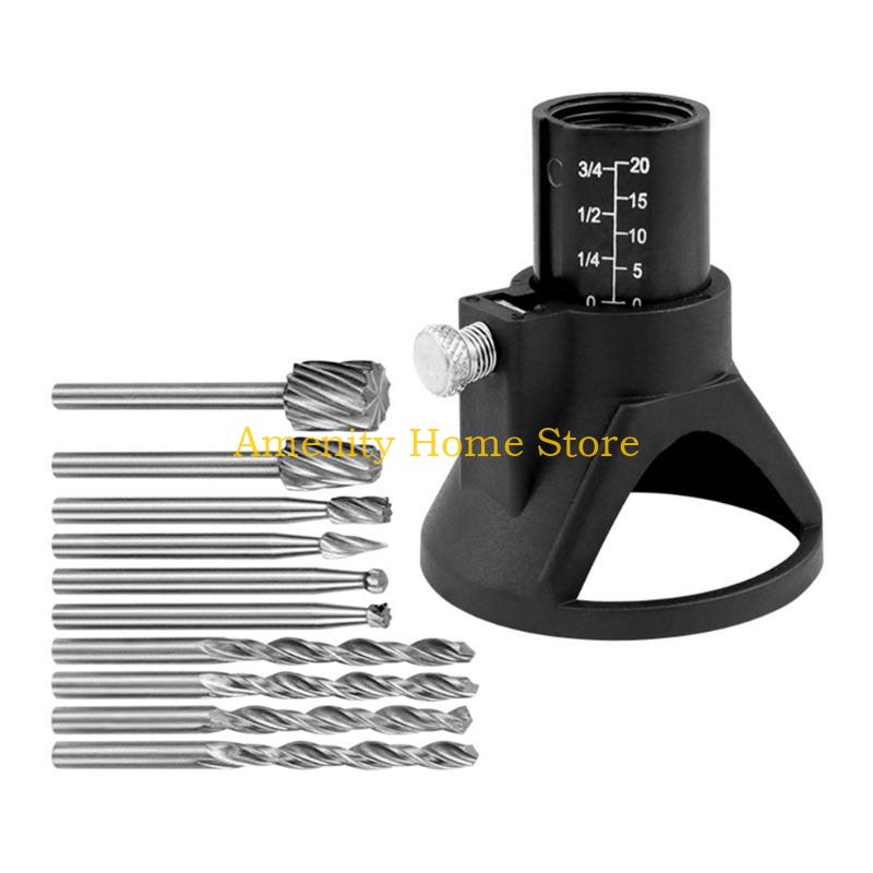 F26C 11Pcs Drill Locators Rotary Positioner Professional Drill Grindering Polishing