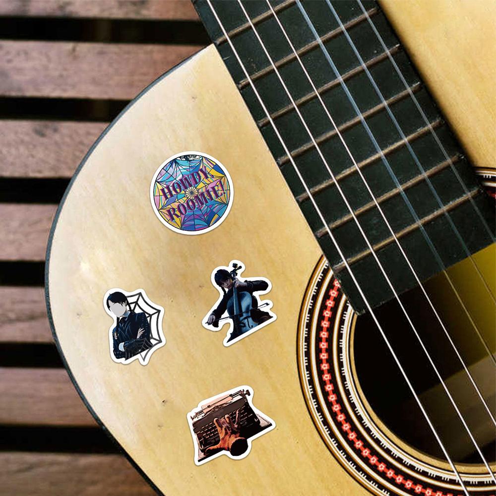 Wednesday Addams Stickers Movie Addams Family Theme Stickers for Teens Gift