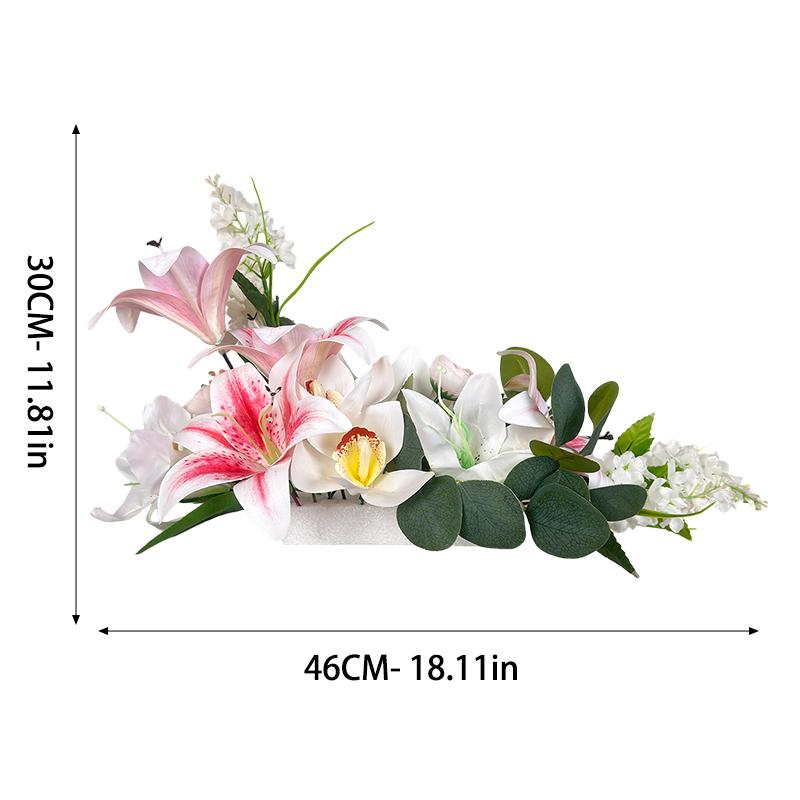 

Cross-Border Artificial Flowers New Style Door Lintel Home Decoration Wedding Celebration Birthday Party Hotel Decoration розовый