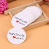 100pcs White Handmade Hang Label Wedding Favor Gift Dessert Tags Jewelry Price Tag #4