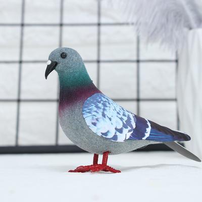 Modèle Colombe Oiseaux Artificiels Imitation Animal Simulation Pigeon Gris Cadeau Accessoires Photographie Fête Mariage Fourniture Décoration Intérieure