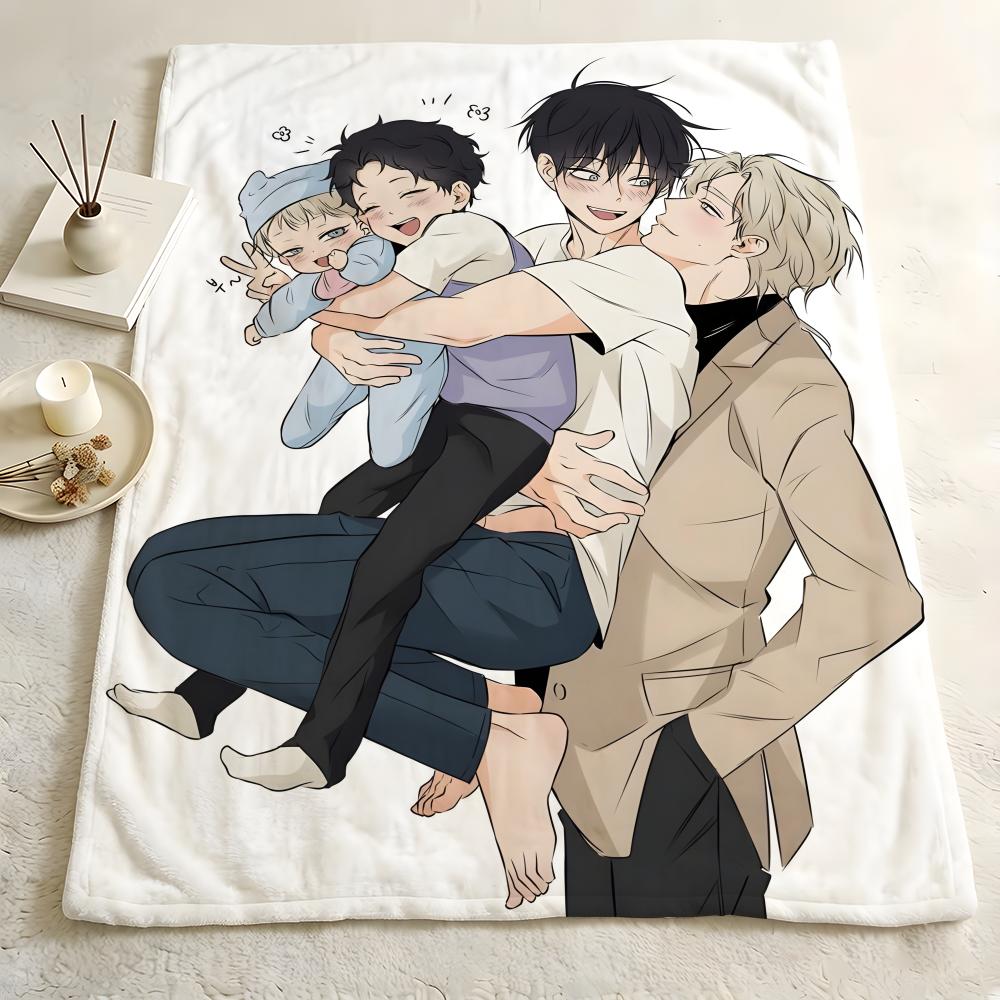 Manhwa L-Low T-Tide I-in T-Twilight Throw Flannel Blanket Skin Soft Suitable for Sofa Living Room Bed Travel and Gifts