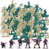 36pcs 5cm Mini Soldier Model Military Sand Table Decoration War Simulation Accessories Army Themed Party Decor