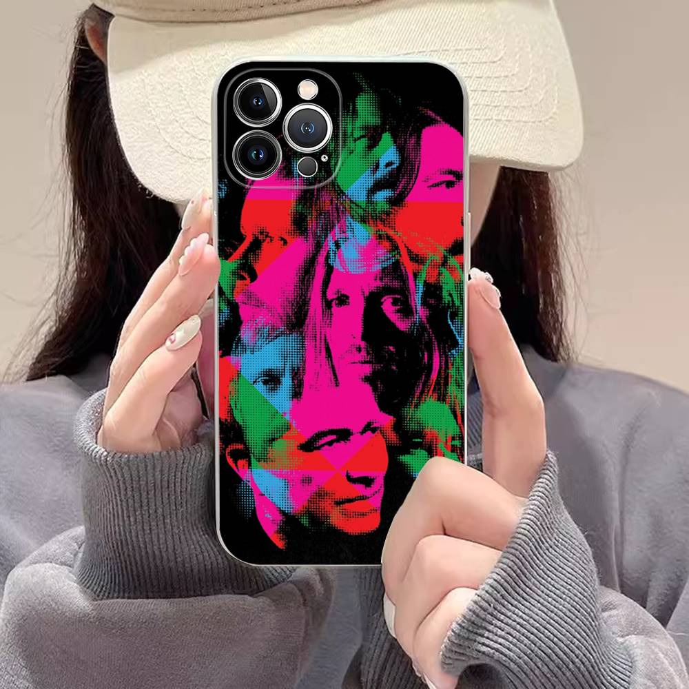 

Band F-Foo F-Fighters Classic Rock Transparent Phone Case For IPhone 16 15 14 13 12 11 Pro Max Plus Soft Cover iPhone 15 pro