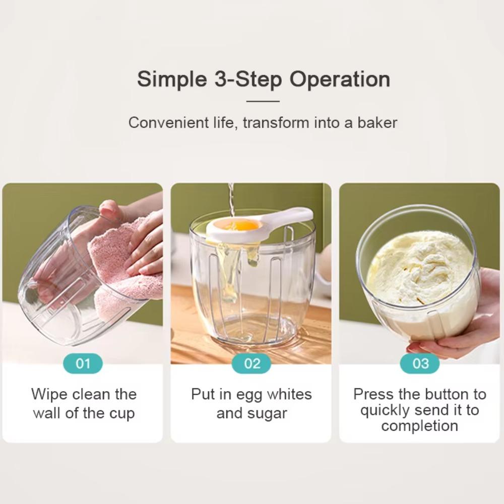 Labor-saving Cream Whipper Splash-proof Egg Whisk Milk Frother Machine Egg Beater  Bakery