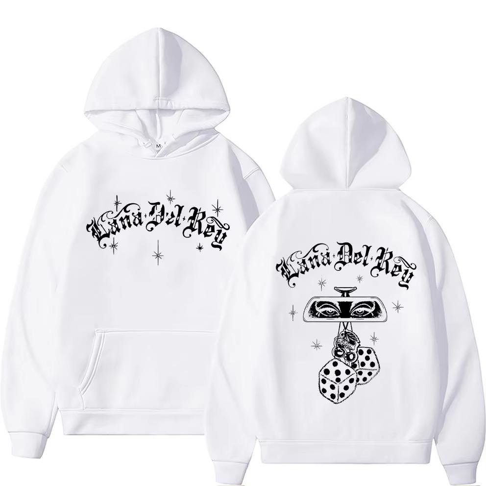 Singer Lana Del Rey Men's Hoodie Tour Printed Long-sleeved Hip-hop Fashion Aesthetic Hoodie