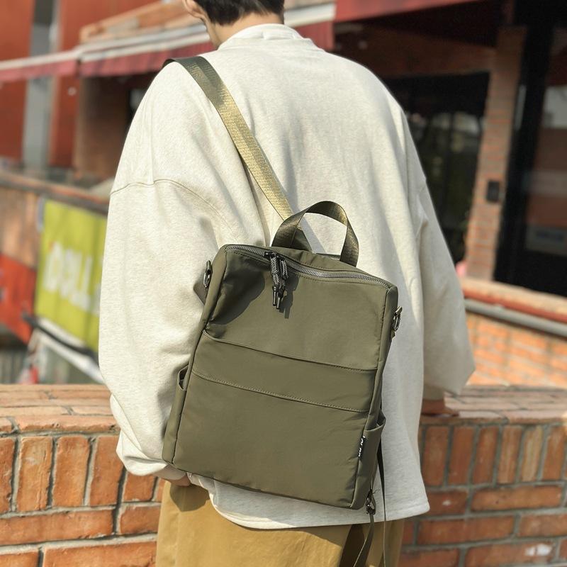 Large-capacity waterproof nylon backpack, small backpack, high-end, ultra-light, literary artistic simple and versatile backpack for college students