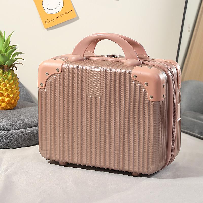14-Inch Handheld Mini Travel Makeup Case with Password Lock