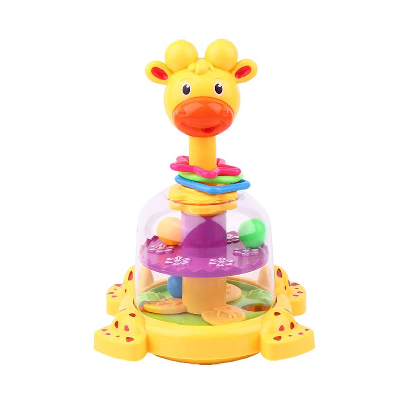 Kids Fun Giraffe Rotating Jumping Ball Rolling Beads Toy Baby Early Education Toy Finger Skill Training Montessori Baby Toy