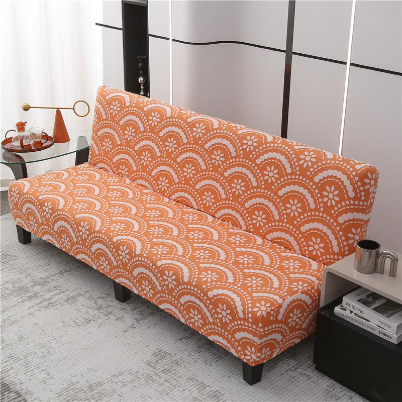 Stretch Sofa Cover Folding Sofa Bed Slipcovers Couch Cover Without Armrest Elastic Fitted Sheet for Sofa Bed