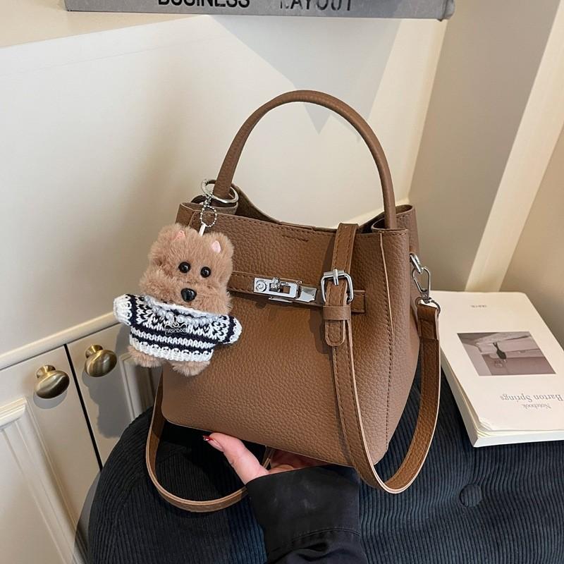 IELGY Ladies Messenger Bag Retro Fashion All-Match Portable Bucket Bag