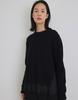 Manuel Et Guillaume Alpaca Pleats Knit Real Black