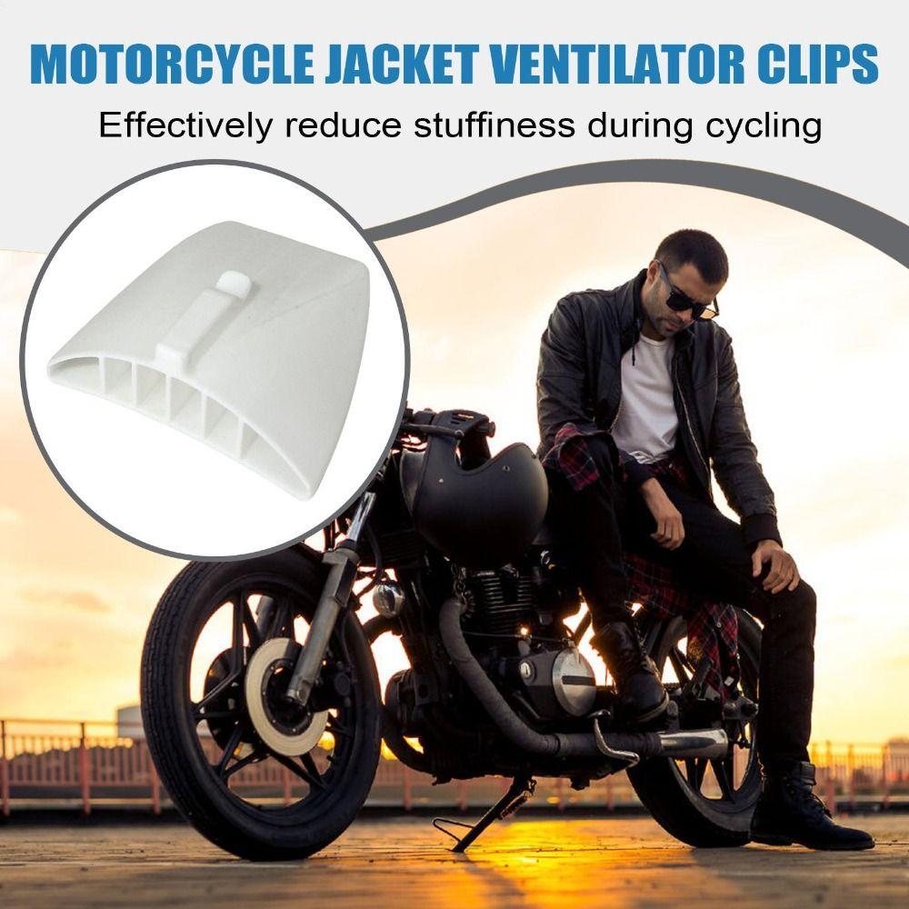 1 pár větrané motocyklové bundy, větrací klipy, zařízení pro odvod tepla a ventilaci pro cyklisty