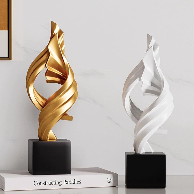Sculptuur Licht luxe huisdecoratie Beeldjes bloeiend en welvarend kantoordecoratie ornamenten Hars Creatief Vormgegeven Decor