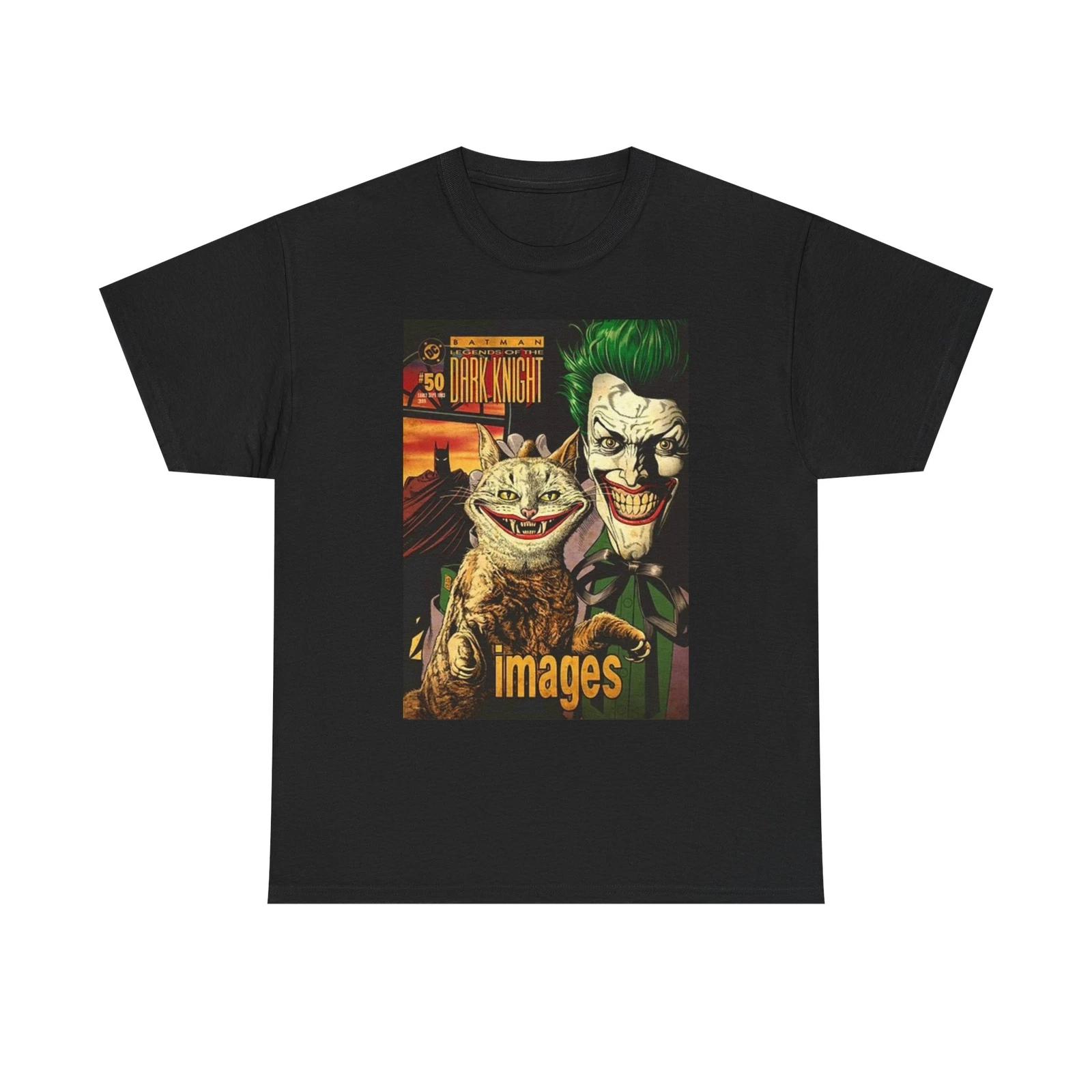 Men s and Women s T-shirts Joker Cat Images Graphic XXL