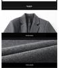 Men's Thickened Wool Trench Coat - Mid-Length, Autumn/Winter Business Style